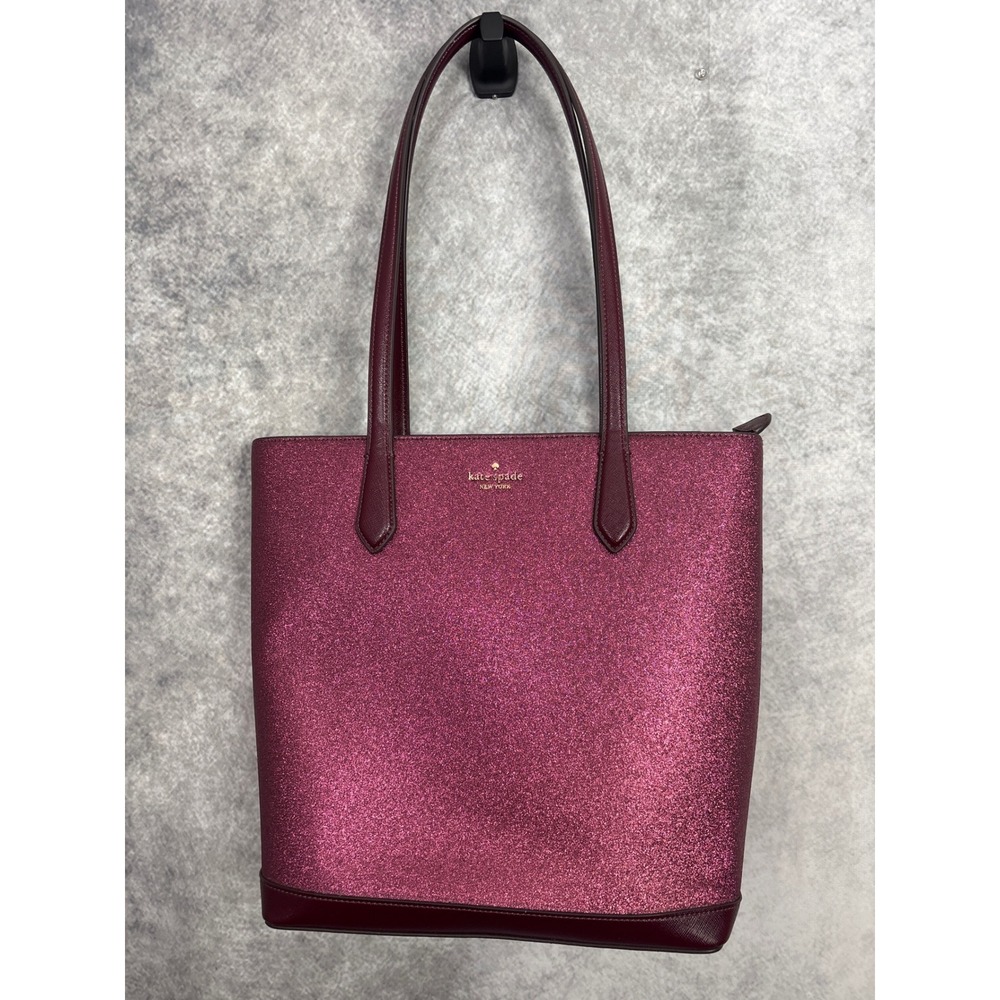 Kate Spade New York Tinsel Glitter Shoulder Tote Bag Handbag Holiday Collection